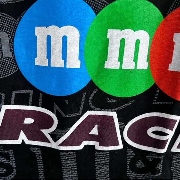 EUC Vintage Nascar M&M Kyle Busch Racing Tee in Black size Medium - Picture 5 of 11